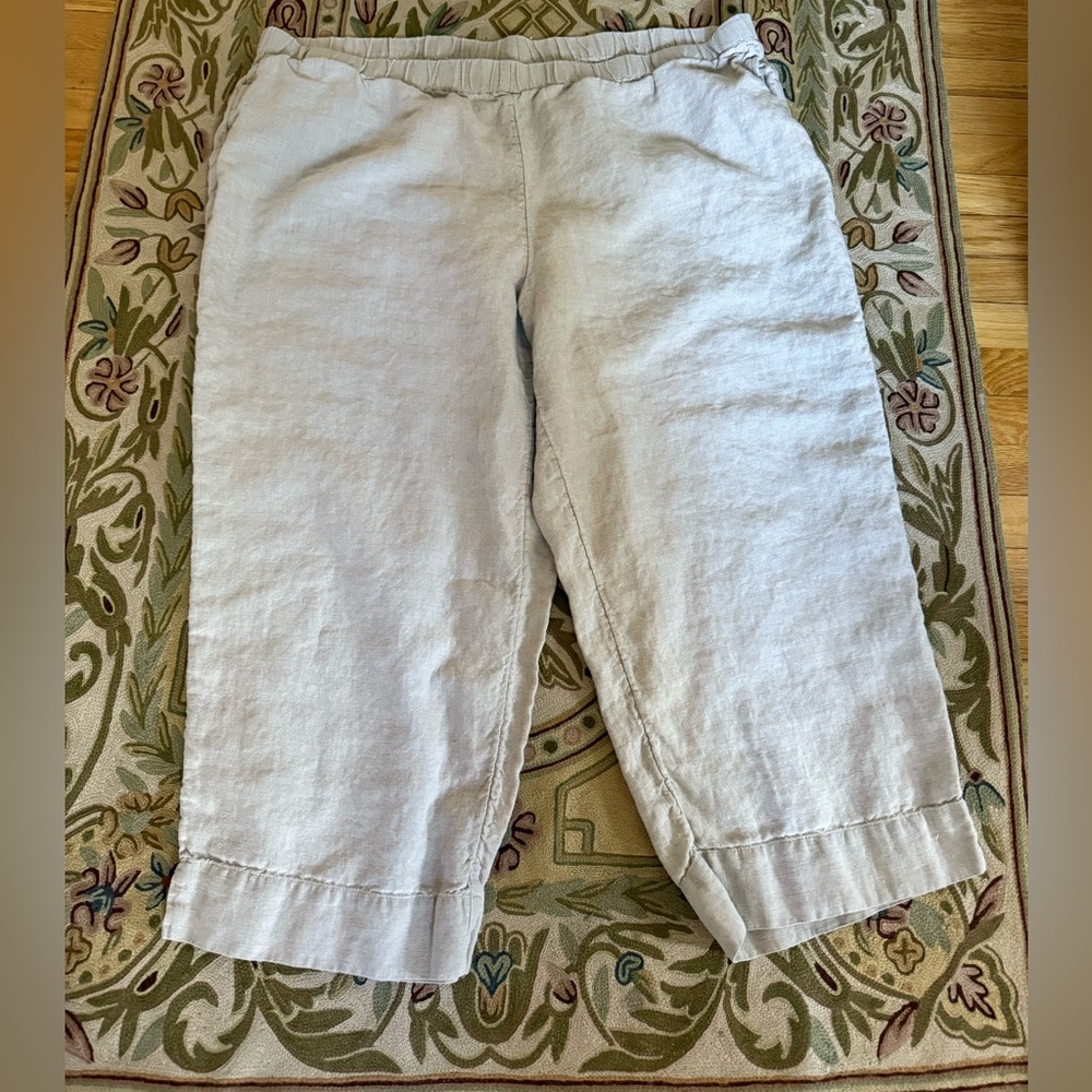 J. Jill Love Linen Pull on Crops, 3X